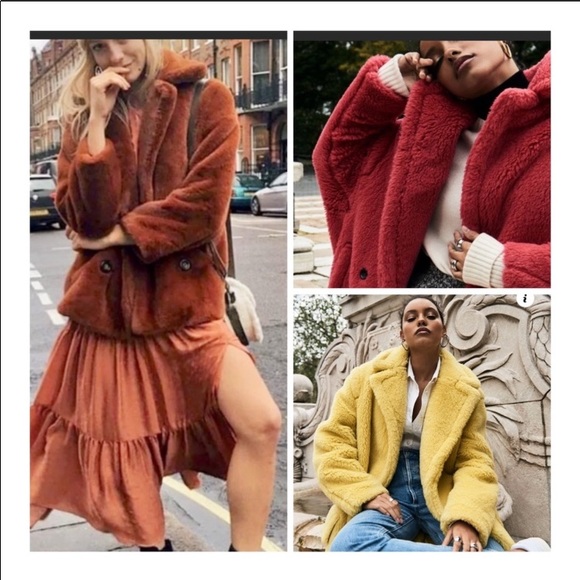 Free People Jackets & Blazers - FREE PEOPLE Teddy Bear Jacket Brown